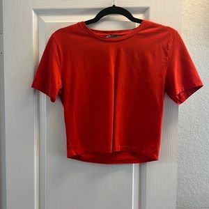 Zara cropped tee